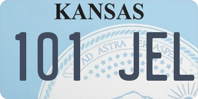 KS license plate 101JEL