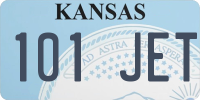 KS license plate 101JET