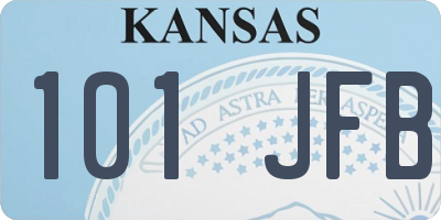 KS license plate 101JFB