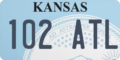 KS license plate 102ATL