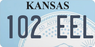 KS license plate 102EEL