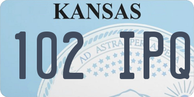 KS license plate 102IPQ