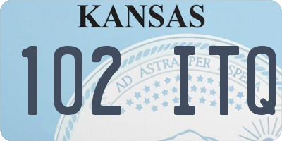 KS license plate 102ITQ