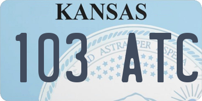 KS license plate 103ATC
