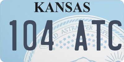 KS license plate 104ATC