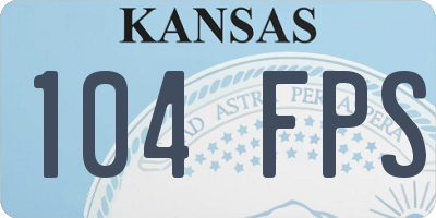 KS license plate 104FPS