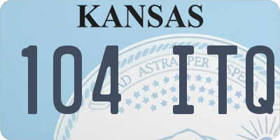 KS license plate 104ITQ