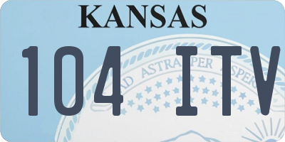 KS license plate 104ITV