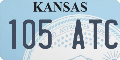 KS license plate 105ATC