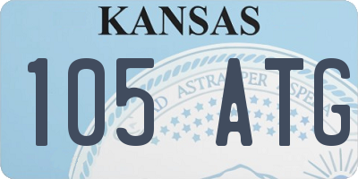 KS license plate 105ATG