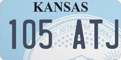 KS license plate 105ATJ