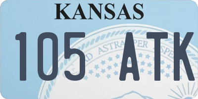 KS license plate 105ATK