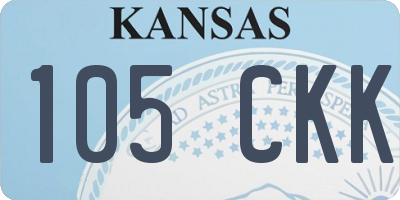 KS license plate 105CKK
