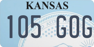 KS license plate 105GOG
