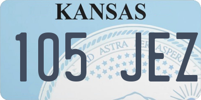 KS license plate 105JEZ