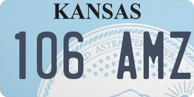 KS license plate 106AMZ
