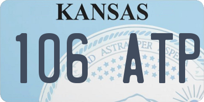 KS license plate 106ATP