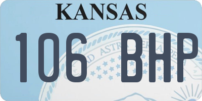KS license plate 106BHP