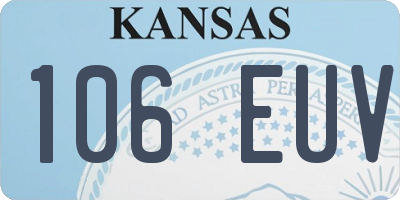 KS license plate 106EUV