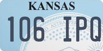 KS license plate 106IPQ