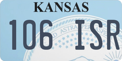 KS license plate 106ISR