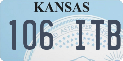KS license plate 106ITB