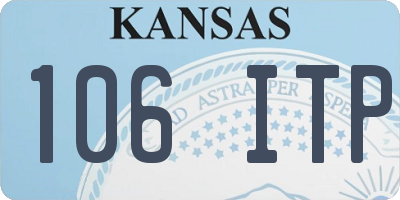 KS license plate 106ITP