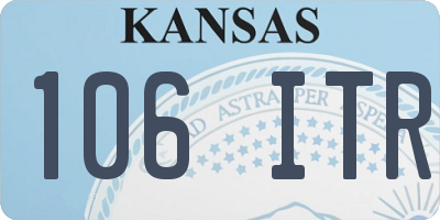 KS license plate 106ITR