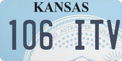 KS license plate 106ITV