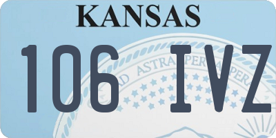 KS license plate 106IVZ