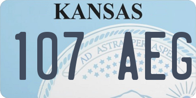 KS license plate 107AEG