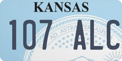 KS license plate 107ALC