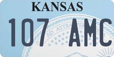 KS license plate 107AMC