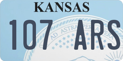 KS license plate 107ARS
