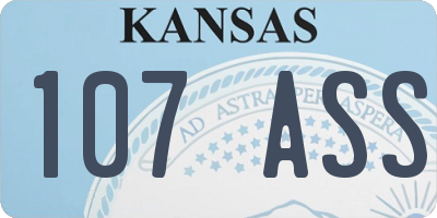 KS license plate 107ASS