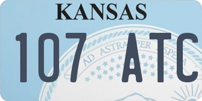 KS license plate 107ATC