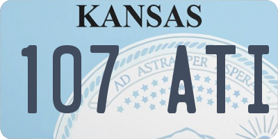 KS license plate 107ATI