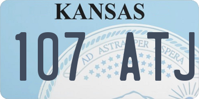 KS license plate 107ATJ