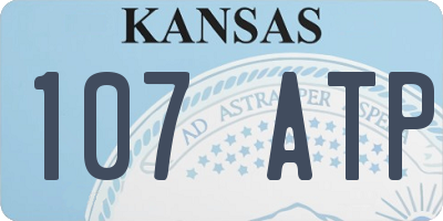 KS license plate 107ATP