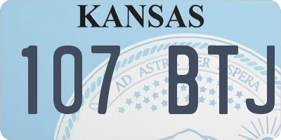 KS license plate 107BTJ