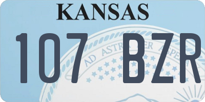 KS license plate 107BZR