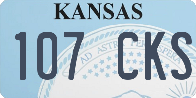 KS license plate 107CKS