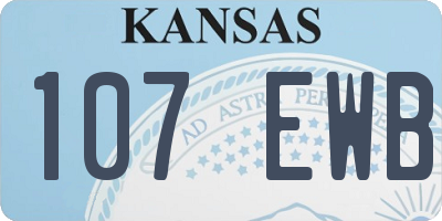 KS license plate 107EWB