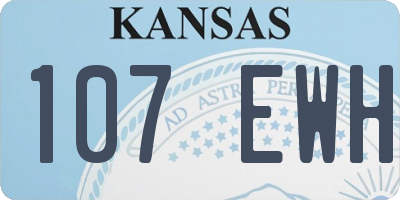 KS license plate 107EWH