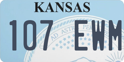 KS license plate 107EWM