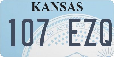KS license plate 107EZQ