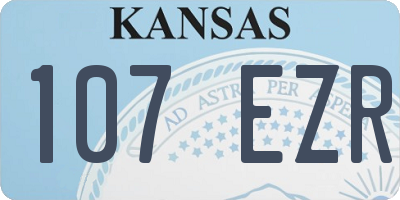 KS license plate 107EZR