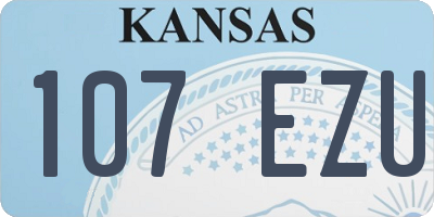 KS license plate 107EZU