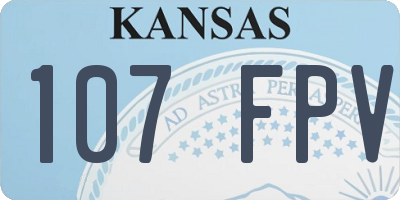 KS license plate 107FPV