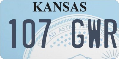 KS license plate 107GWR